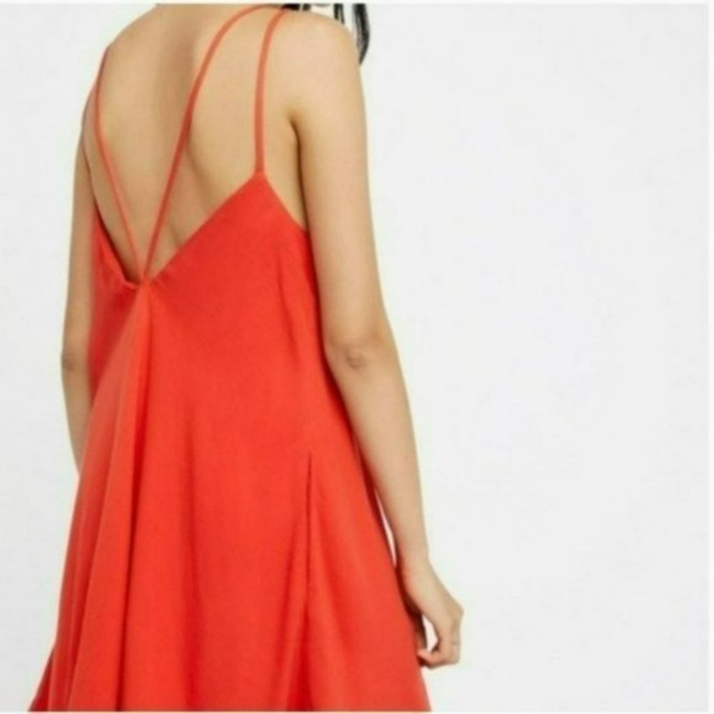 Free People Orange Embroidered mini dress - Picture 2 of 3